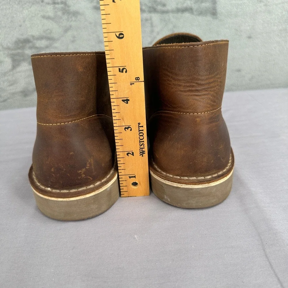 Clarks Bushacre 2 Chukka Boot Mens 10.5 Brown Leather Ultimate Comfort Lace Up